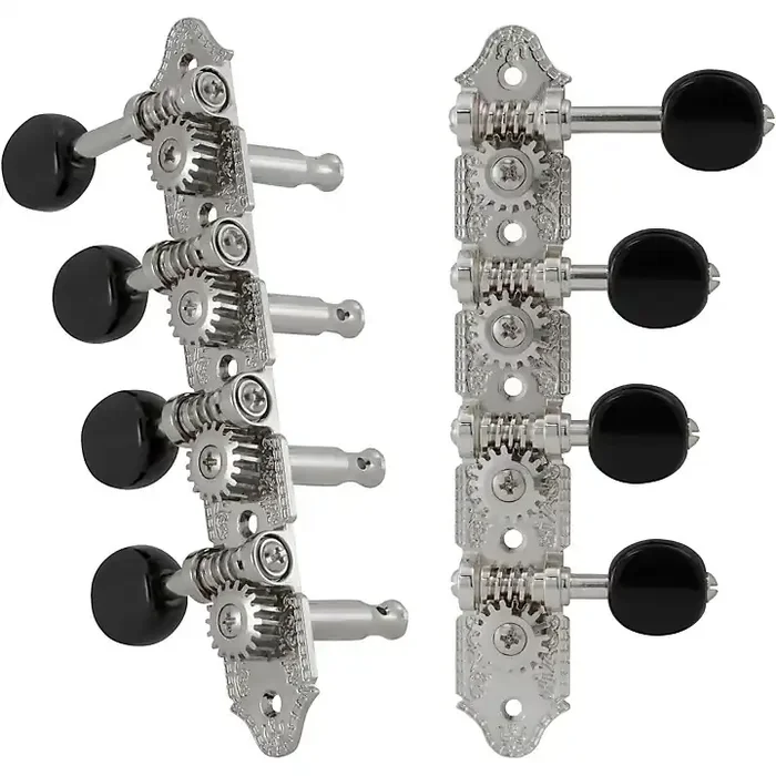 GROVER Professional Mandolin F Style 409 Series Black Button Tuning Machines Chrome Guitar Center