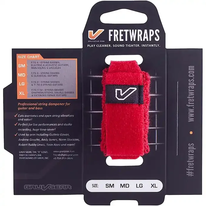Gruv Gear FretWraps String Muters 1-Pack Red Medium Guitar Center