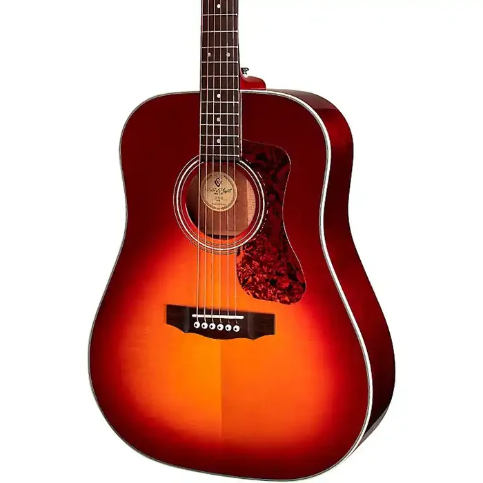 Guild D-140 Westerly Collection Dreadnought Acoustic Guitar Cherry Burst Guitar Center
