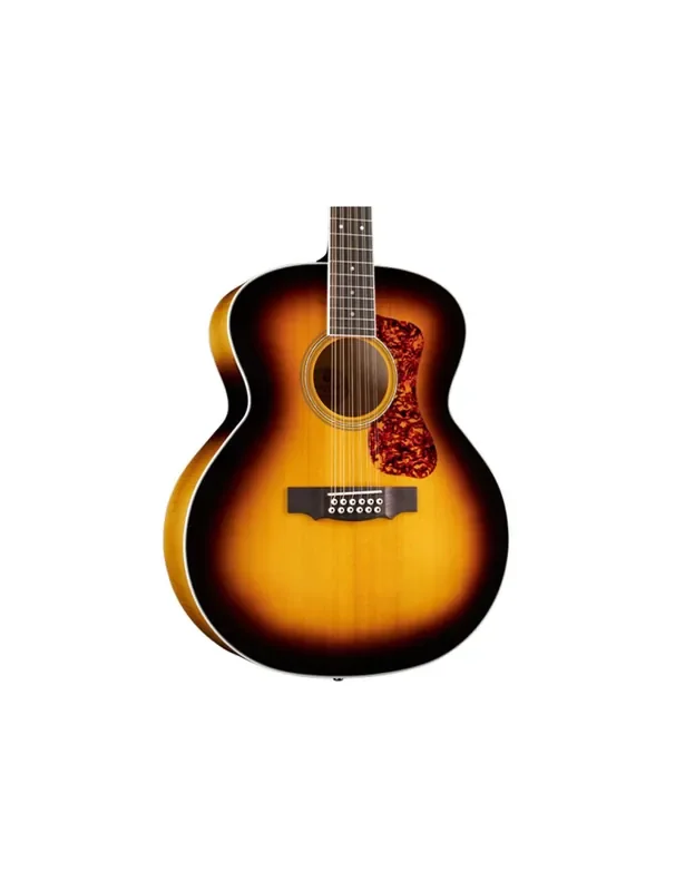 Guild F-2512E Deluxe Maple Jumbo 12-String A/E Guitar – Antique Burst
