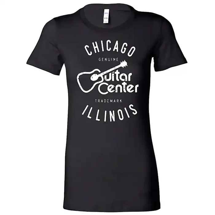 Guitar Center Ladies Chicago Fitted Tee Medium Guitar Center