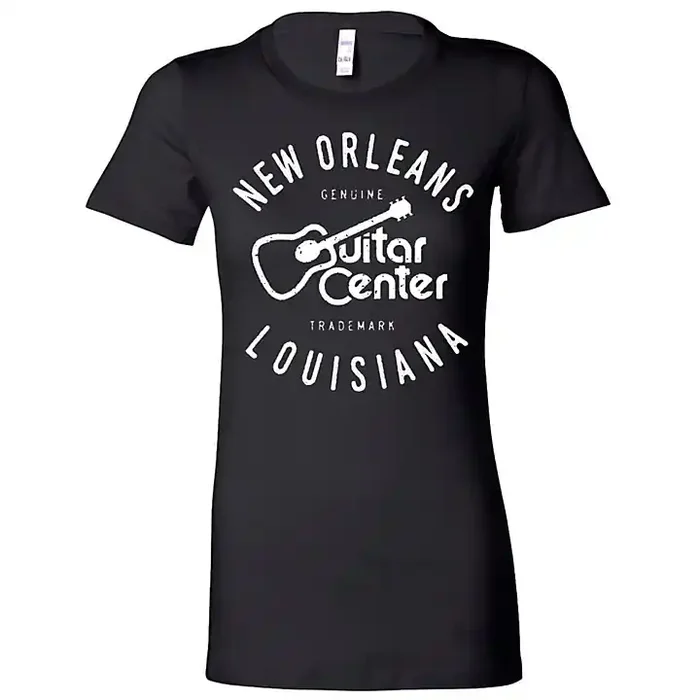 Guitar Center Ladies New Orleans Fitted Tee Large Guitar Center
