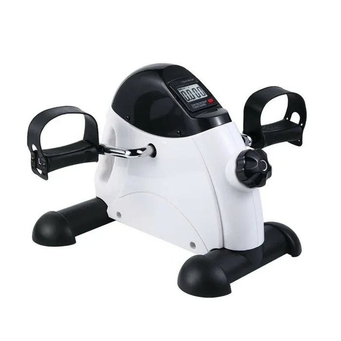 Hacienda Portable Pedal Exerciser with LCD Monitor Tracking (Black & White)