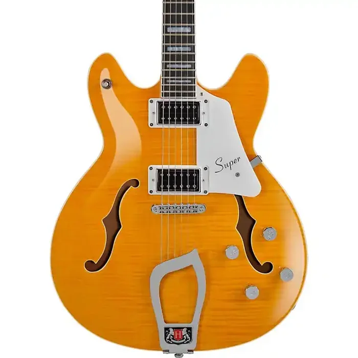 Hagstrom Super Viking Flame Maple Electric Guitar Dandy Dandelion Guitar Center