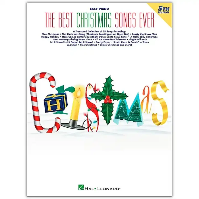 Hal Leonard Best Christmas Songs Ever, 5th Edition For Easy Piano Guitar Center
