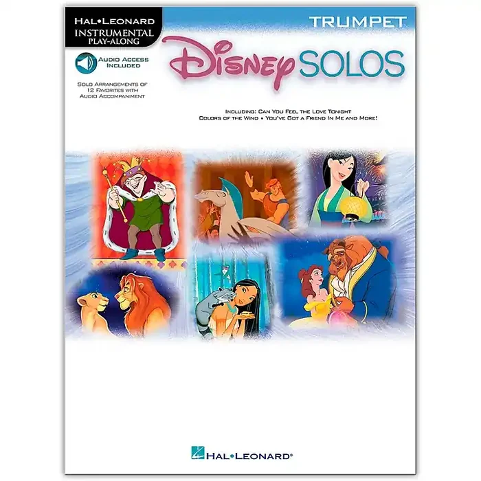 Hal Leonard Play-Along Disney Solos Book for Trumpet (Book/Audio Online) Guitar Center