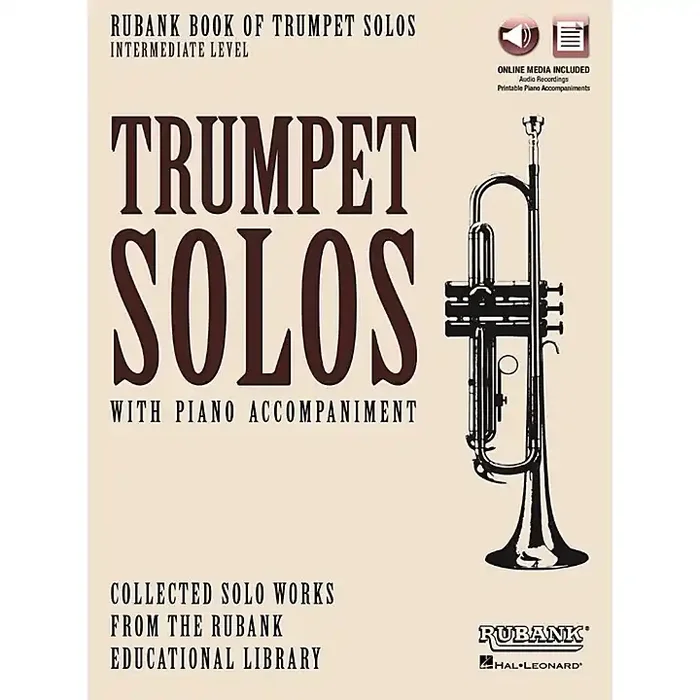 Hal Leonard Rubank Book of Trumpet Solos – Intermediate Level Book/Audio Online Guitar Center