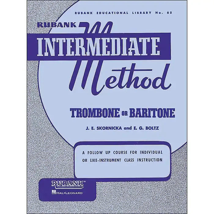 Hal Leonard Rubank Intermediate Method Trombone Baritone Guitar Center