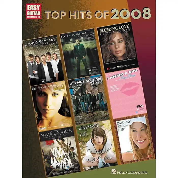 Hal Leonard Top Hits of 2008 for Easy Guitar w/Tab Guitar Center