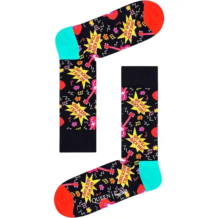 Happy Socks We Will Rock You Socks Guitar Center