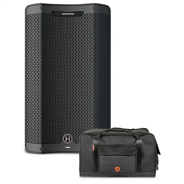 Harbinger VARI V3415 15″ Powered Speaker With Road Runner Bag Guitar Center