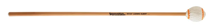 HARD MARIMBA MALLETS – OFF-WHITE YARN – RATTAN