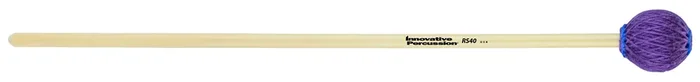 HARD MARIMBA / VIBRAPHONE MALLETS – PURPLE YARN – RATTAN