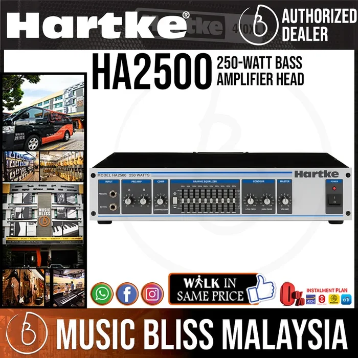 Hartke HA2500 Bass Guitar Amplifier Head