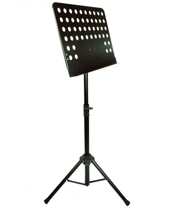 Height Adjustable. For holding heavier music books & folders. Includes Carry Bag.