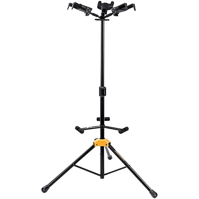 Hercules GS432B PLUS Universal Auto Grip Triple Guitar Stand With Foldable Backrest Guitar Center