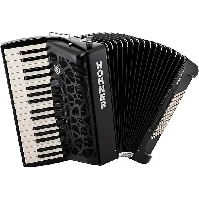 Hohner Bravo MyColor III 72 Accordion Jet Black Guitar Center