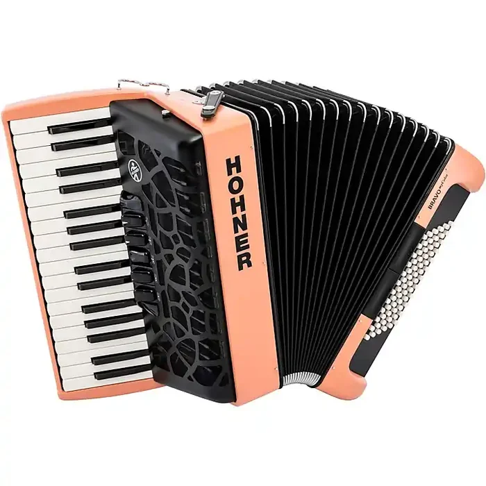 Hohner Bravo MyColor III 72 Accordion Light Orange Guitar Center