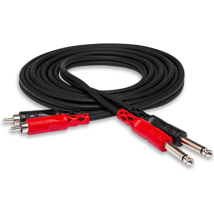 Hosa Technology CPR-201 Dual Cable 1/4″ TS – RCA 1M