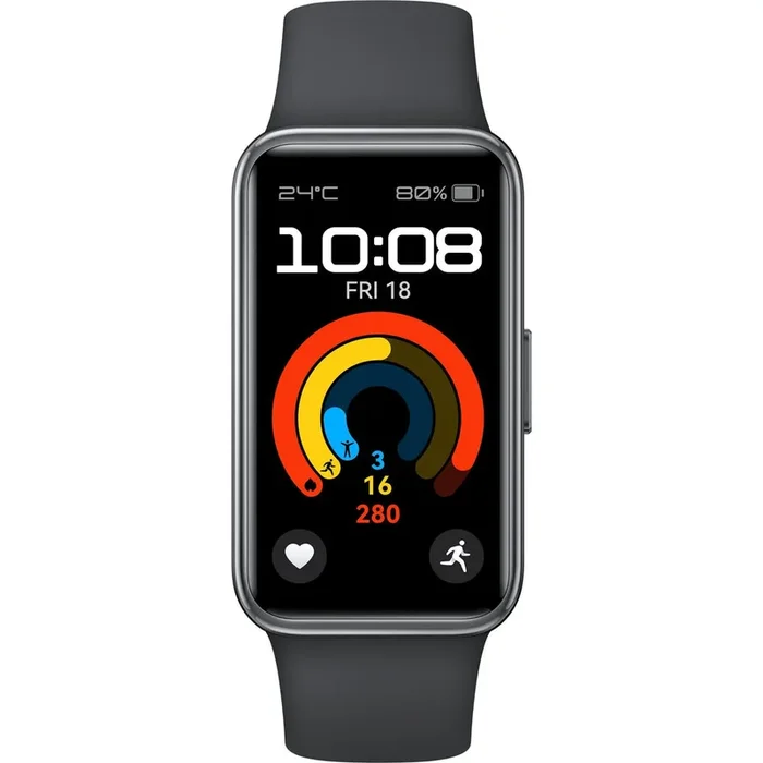 Huawei Band 9 Fitness Tracker Watch (Black Fluoroelastomer Strap)