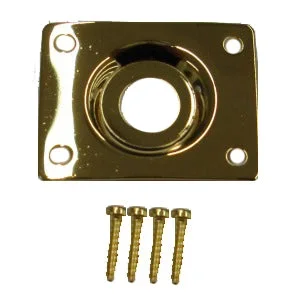 Ibanez – Jack plate – square metal gold – 4JKP003-GD