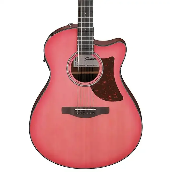 Ibanez AAM50CE Advanced Auditorium Acoustic-Electric Guitar Coral Red Burst Guitar Center