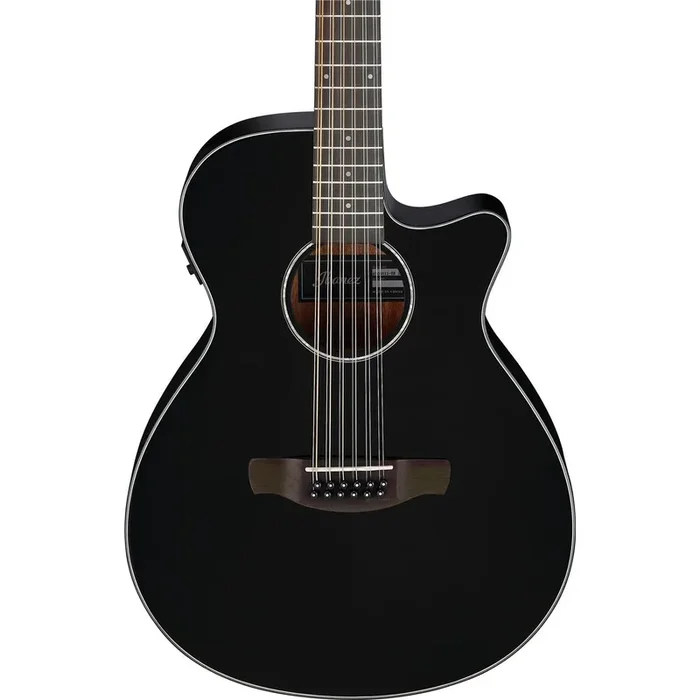 Ibanez AEG5012 Acoustic-Electric Guitar 12 String Black