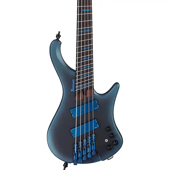 Ibanez EHB5MSBSP 5-String Multi-Scale Ergonomic Headless Bass Guitar Midnight Arctic Ocean Matte Guitar Center