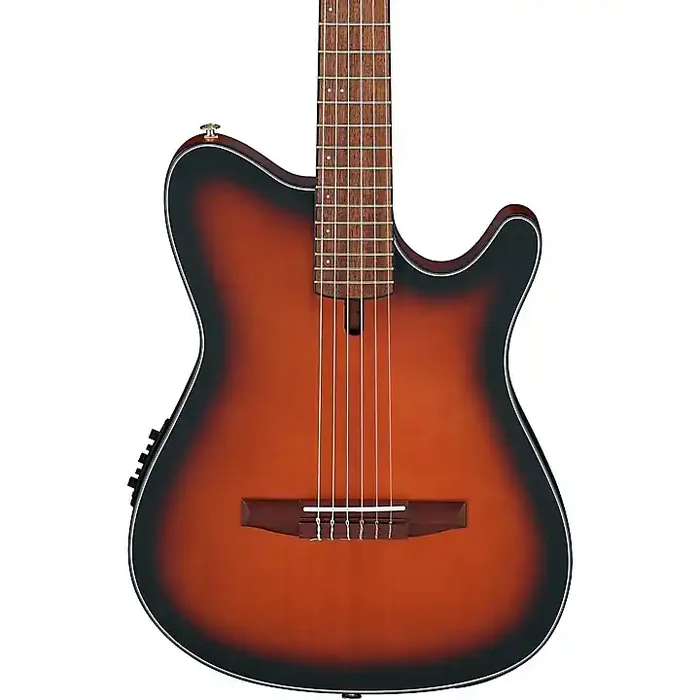 Ibanez FRH10N Nylon-String Acoustic-Electric Guitar Brown Sunburst Flat Guitar Center