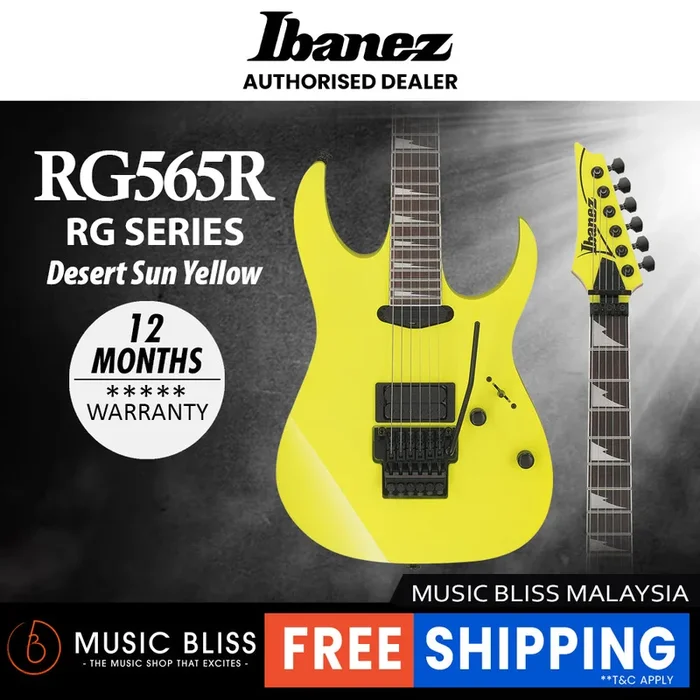 Ibanez Genesis Collection RG565R Electric Guitar – Desert Sun Yellow (RG565R-DY)