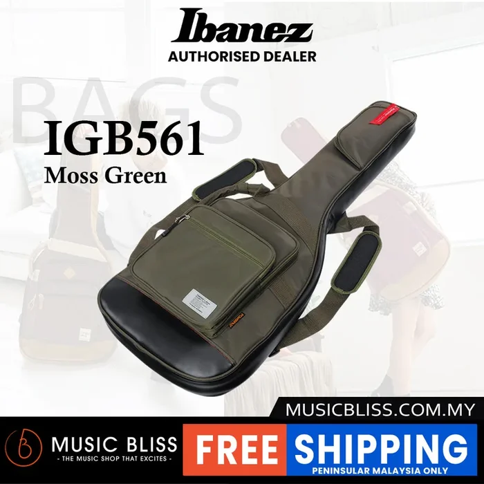Ibanez IGB561 POWERPAD Electric Guitar Bag – Moss Green (IGB561-MGN)