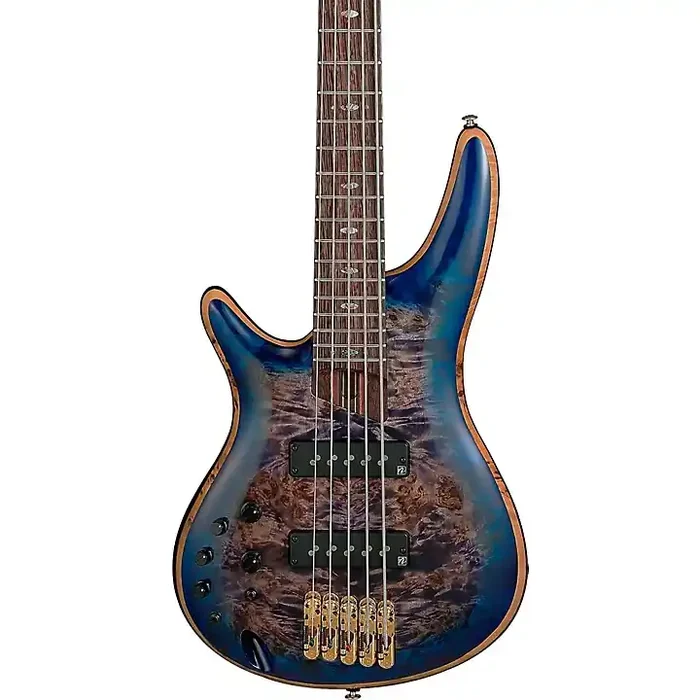 Ibanez Premium SR2605L Left-Handed 5-String Electric Bass Guitar Cerulean Blue Burst Guitar Center