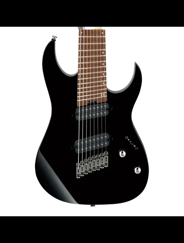 Ibanez RGMS8BK RG 8-String Multiscale Guitar – Black