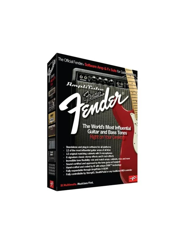 IK Multimedia Amplitube Fender Guitar Amp Effects Software