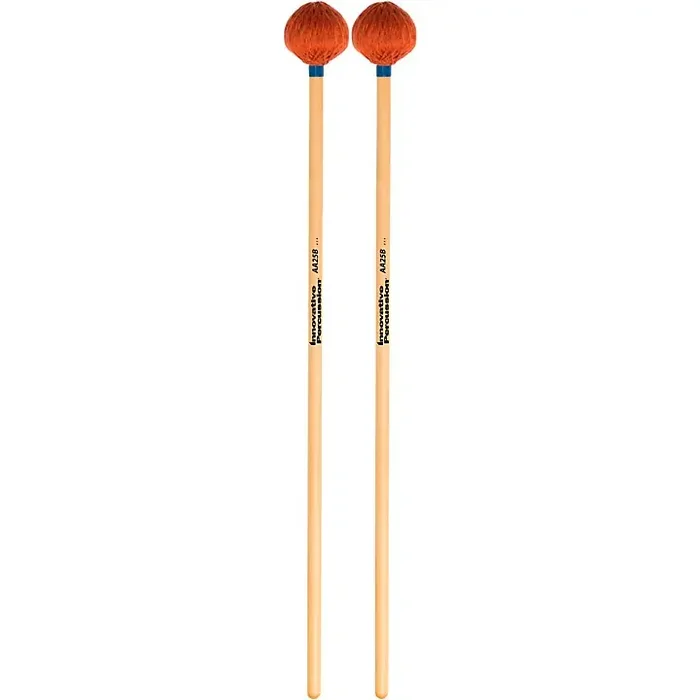 Innovative Percussion AA25B Medium Marimba Mallets Medium Orange Cord Guitar Center