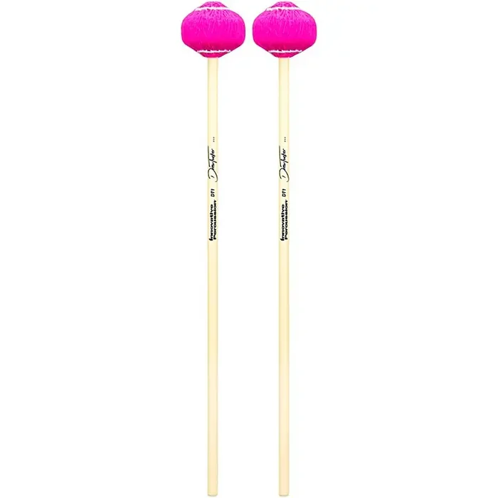 Innovative Percussion Drew Tucker Rattan Vibraphone Mallet Medium Pink Yarn Guitar Center