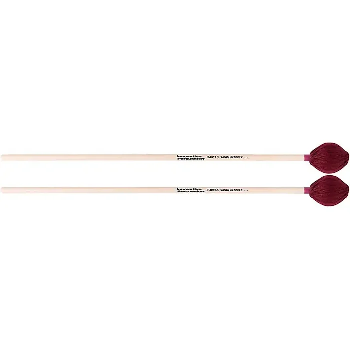Innovative Percussion Sandi Rennick Series Marimba Birch Mallets Medium Hard Cranberry Yarn Guitar Center