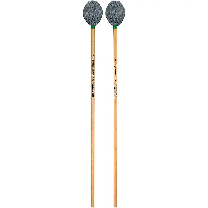 Innovative Percussion William Moersch Series Birch Handle Marimba Mallets Medium Soft Heather Gray Yarn Guitar Center