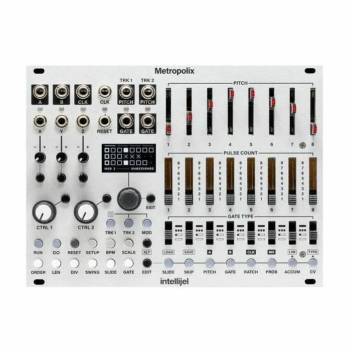 Intellijel Metropolix Multitrack, Performance-Oriented Pitch, Gate & Mod Sequencer Eurorack Module