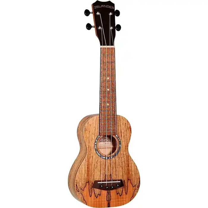 Islander MAS-4 Spalted Maple Soprano Ukulele Natural Guitar Center