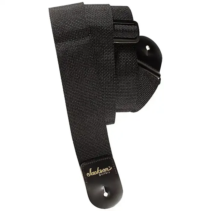Jackson 2″ Poly Guitar Strap Black Guitar Center