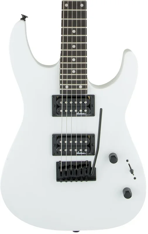 Jackson Guitar JS12 Dinky 24 Fret in White with Amaranth Fretboard