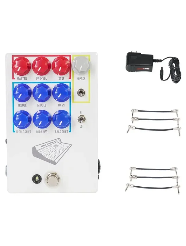 JHS Colour Box V2 + Gator 9V Power Combo & 3 Patch Cables