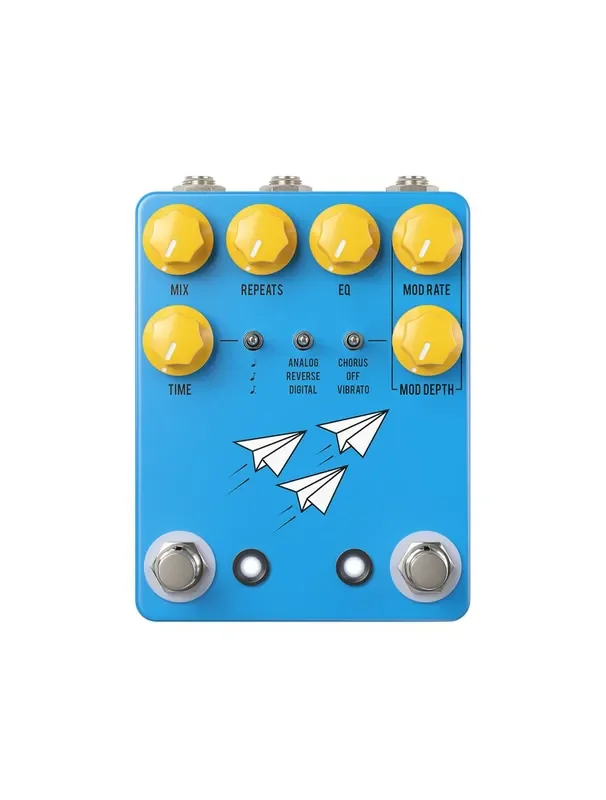 JHS Flight Delay Reverse/Analog/Digital Delay Pedal – Blue