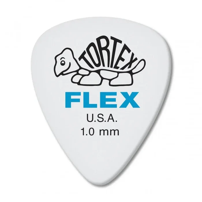 Jim Dunlop Tortex Flex Standard Plectrum Players Pack – 12 Pack – 1.0m