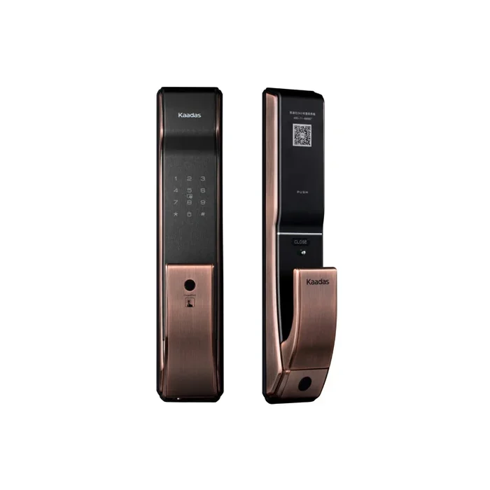 Kaadas K9 Push/Pull Bluetooth Touchpad Smart Lock with Fingerprint/PIN (Copper)