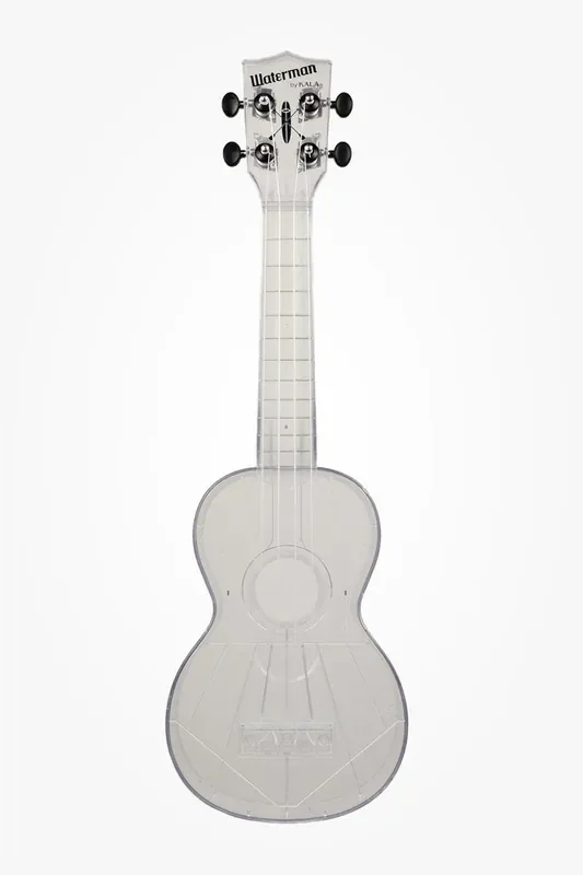 Kala Waterman Soprano Composite Translucent Ukulele – Gloss All Clear