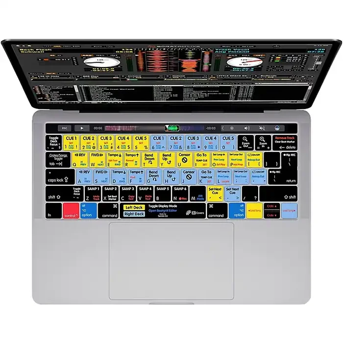 KB Covers Serato DJ/Scratch Live Keyboard Cover for MacBook Pro (Late 2016+) With Touch Bar Guitar Center