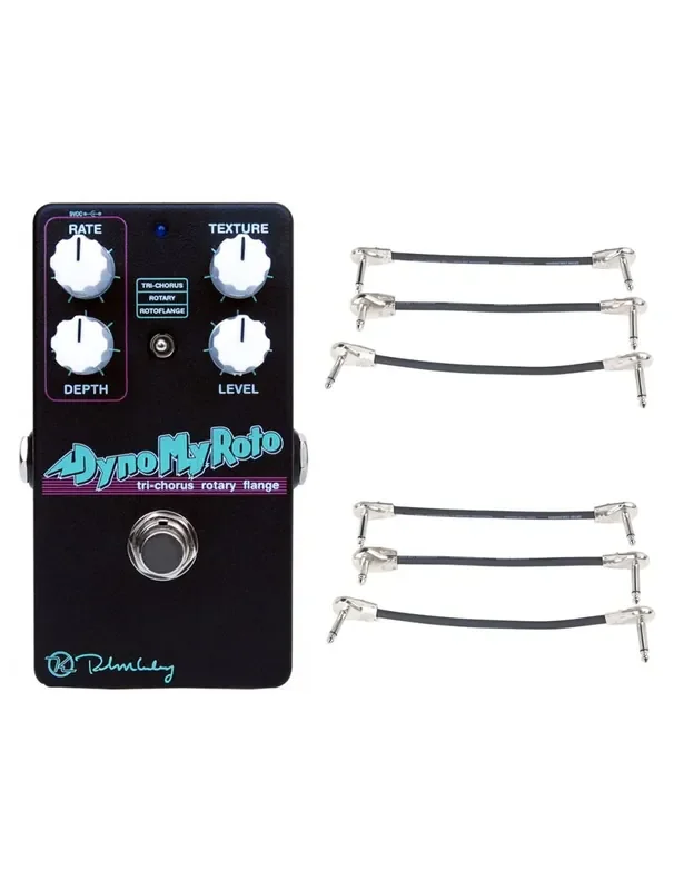 Keeley Dyno My Roto + 2x Gator Patch Cable 3 Pack