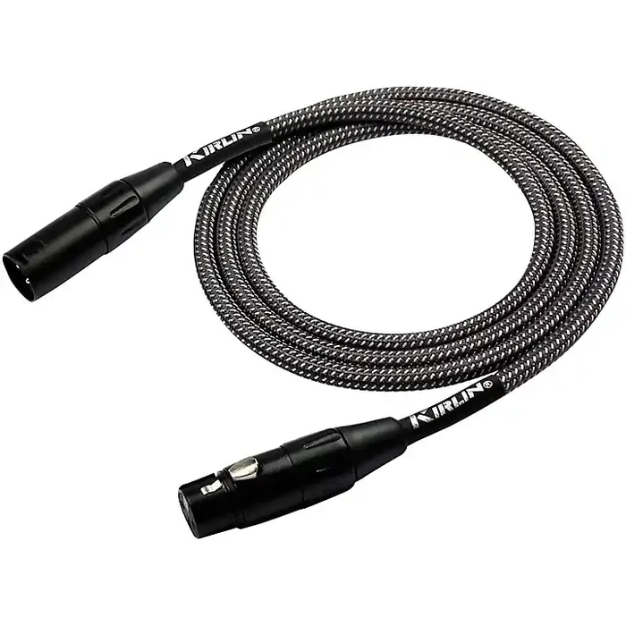 Kirlin XLR Male To XLR Female Microphone Cable – Carbon Gray Woven Jacket 20 ft. Guitar Center